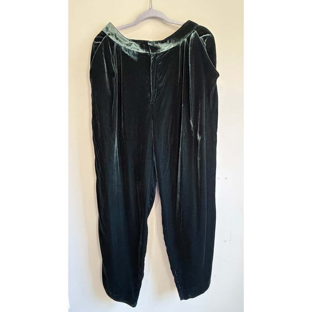 NWT Banana Republic Velvet Blazer & Pants Suit Set Green $460 Size 10/10L - Picture 11 of 13